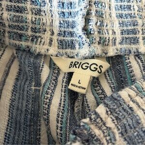 Briggs New York Blue and White Women Shorts